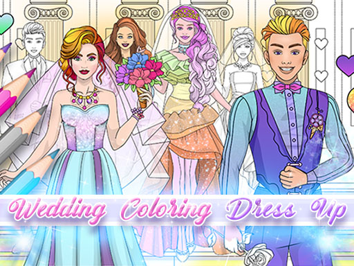 Wedding Coloring Dress Up Game Game Image