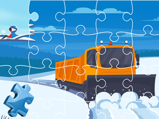 Winter Trucks Jigsaw Game Image