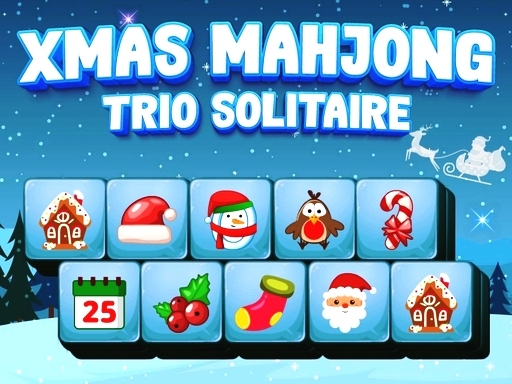 Xmas Mahjong Trio Solitaire Game Image