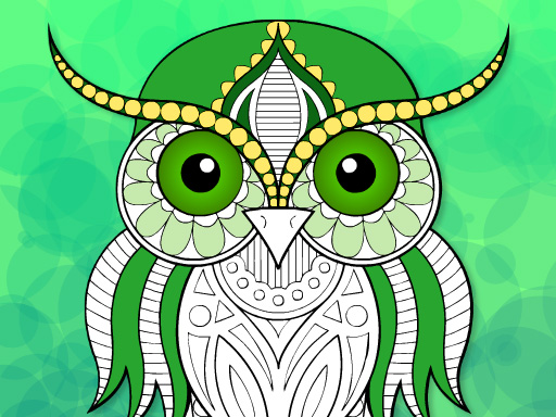 Zentangle Coloring Book Game Image