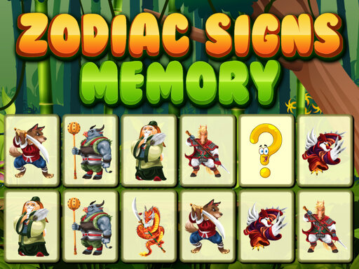 Zodiac Signs Memory Game Image