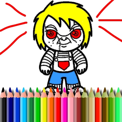 Scary Boy Coloring Book